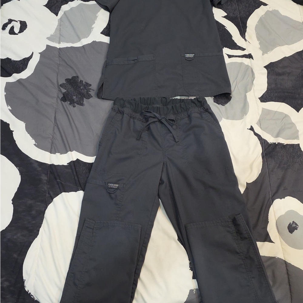 Cherokee Charcoal Scrub Set